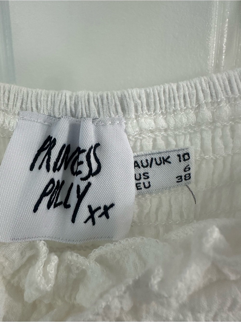 Princess Polly White Ruffle Mini Dress - Picture 3 of 3